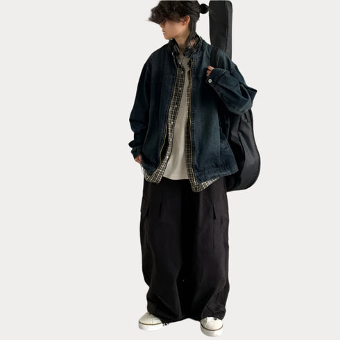 Premium Wide-Leg Cargo Pants – Big Pocket Hip Hop Streetwear Trousers | Unisex Fit